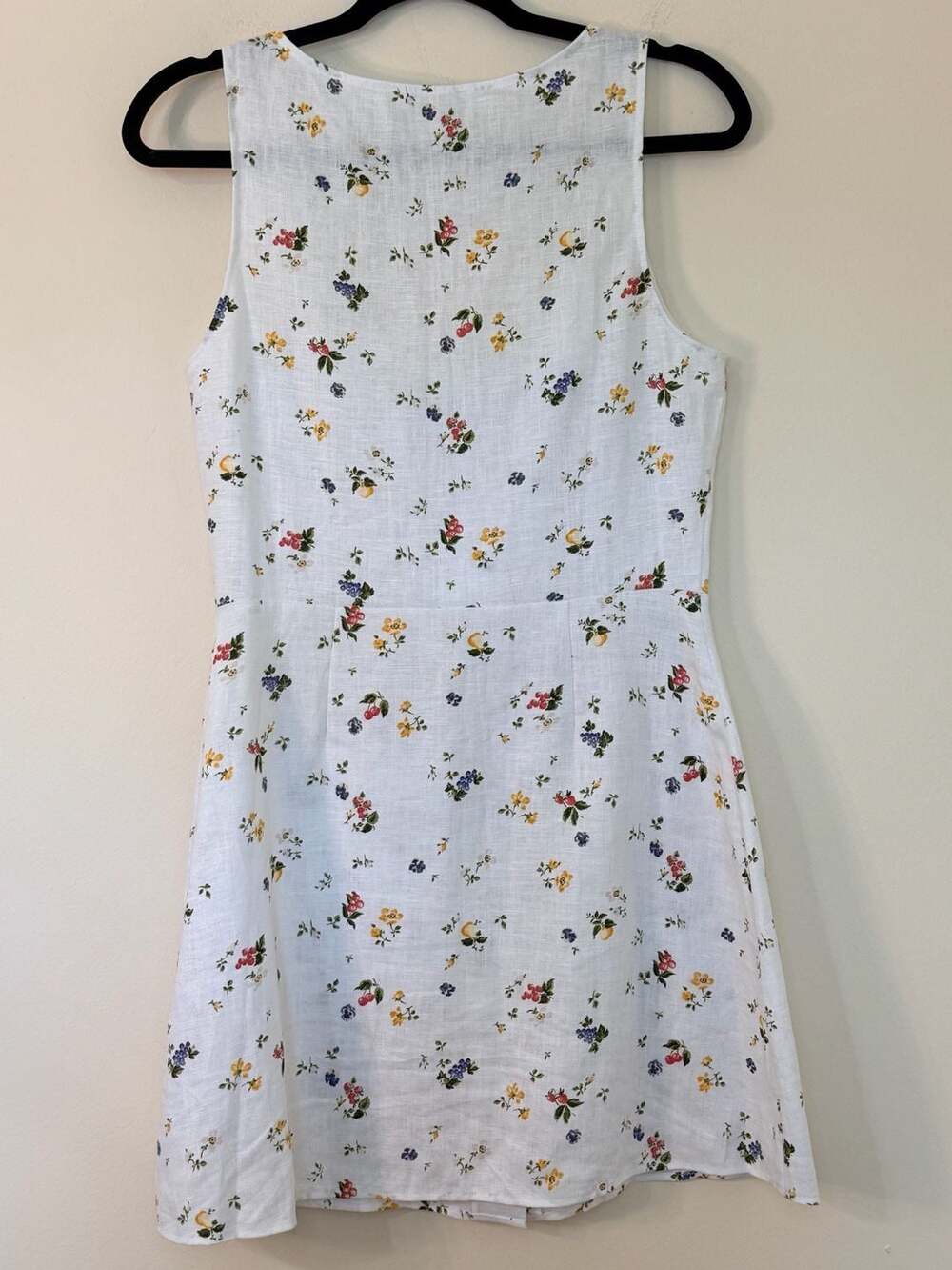 Reformation Jill Linen Floral Mini Dress with Pockets - Picture 5 of 6